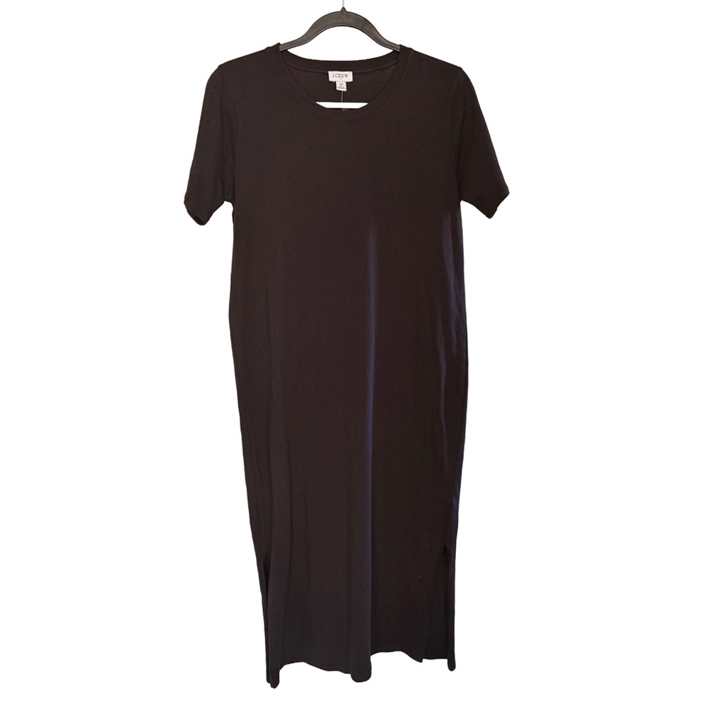 J. Crew Black Midi Dress